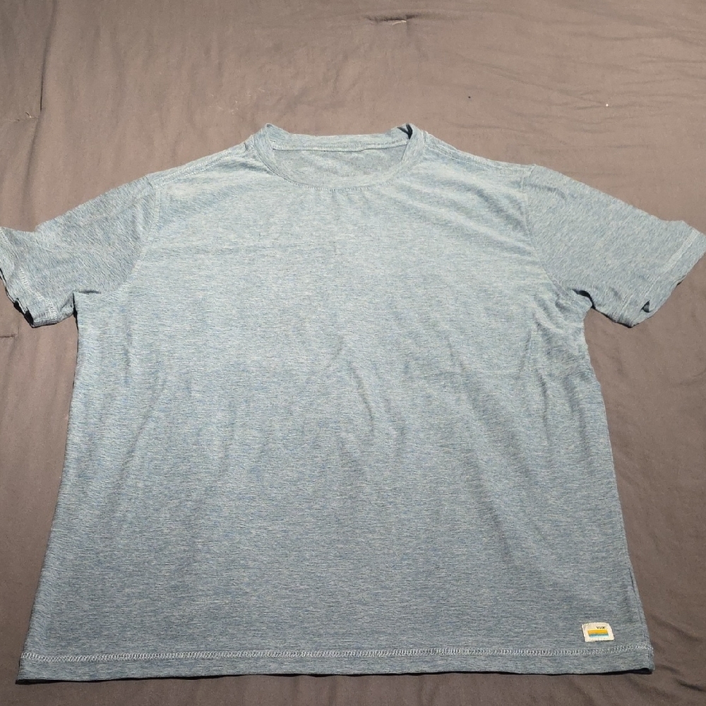 Vuori Heathered Blue Short Sleeve Tee